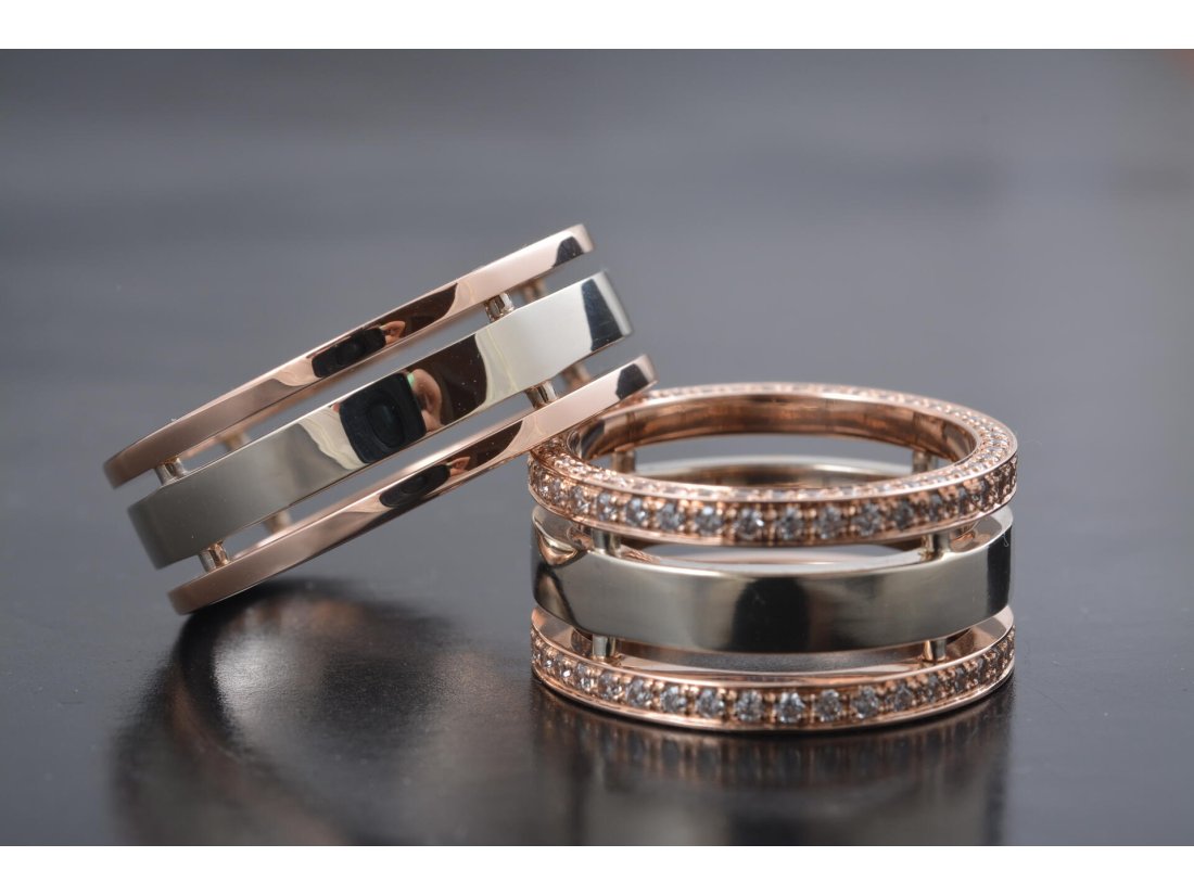 Обручки комбіноване золото - Купити