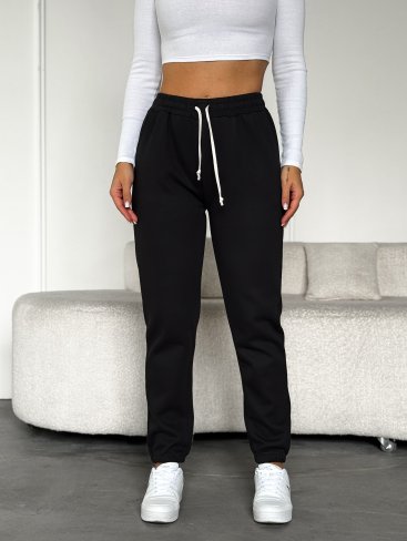 Теплі базові штани з шнурком INNOE 300061-1 Чорний - Купити