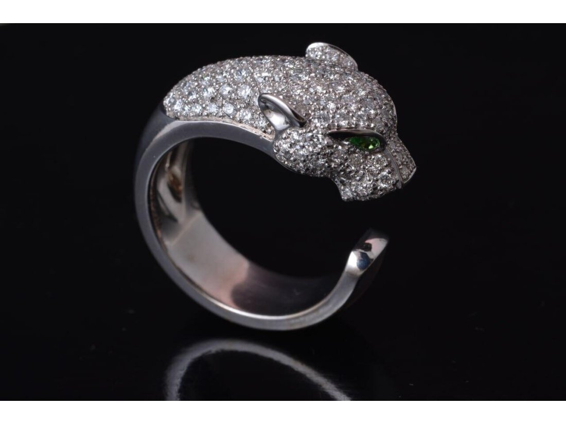 Каблучка у стилі Cartier із діамантами - Фото6 Каблучка у стилі Cartier із діамантами