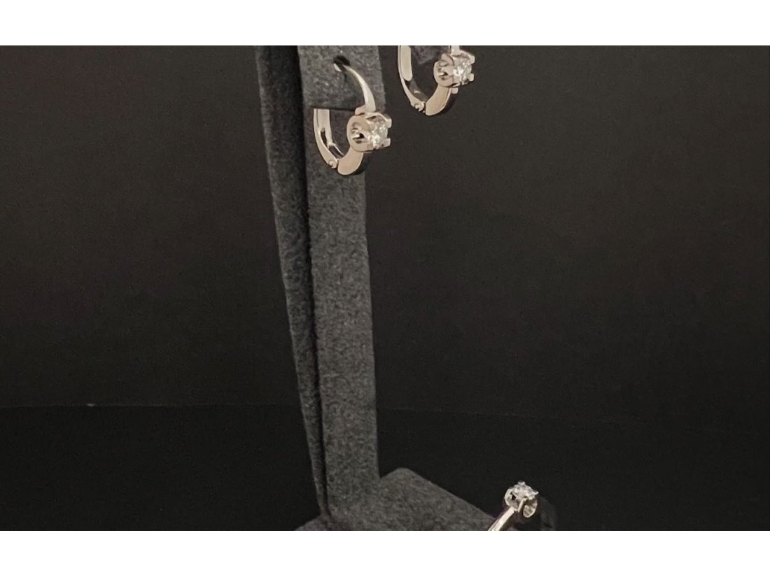 Сережки з діамантами - Фото2 Сережки з діамантами - Багира