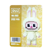 Конструктор Magic Blocks Лабубу Висота 30 см Білий - Pobut