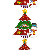 Гірлянда пінопластова з блискітками Сніговик 78 см