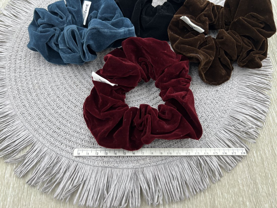 Резинки для волосся оксамитові - Кристалік