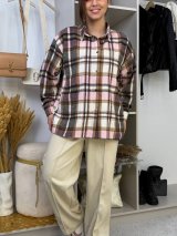 Універсальна жіноча сорочка оверсайз INNOE 300066-1 Рожевий - Купити