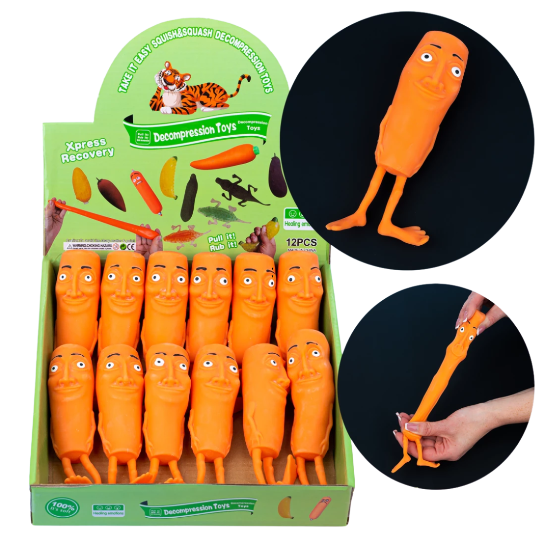 Антистрес тягучка з піском Brainrot 12 см, 120 г