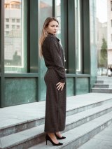 Сукня в стильний принт INNOE 270395-15 Темно-сірий