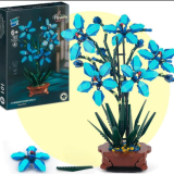 Букет цимбідіуму синього кольору 1907 деталей