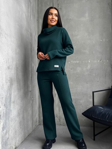 Костюм трикотаж на хутрі INNOE 210366-2 морська хвиля - Купити