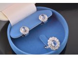 Сережки із топазами та діамантами - Купити