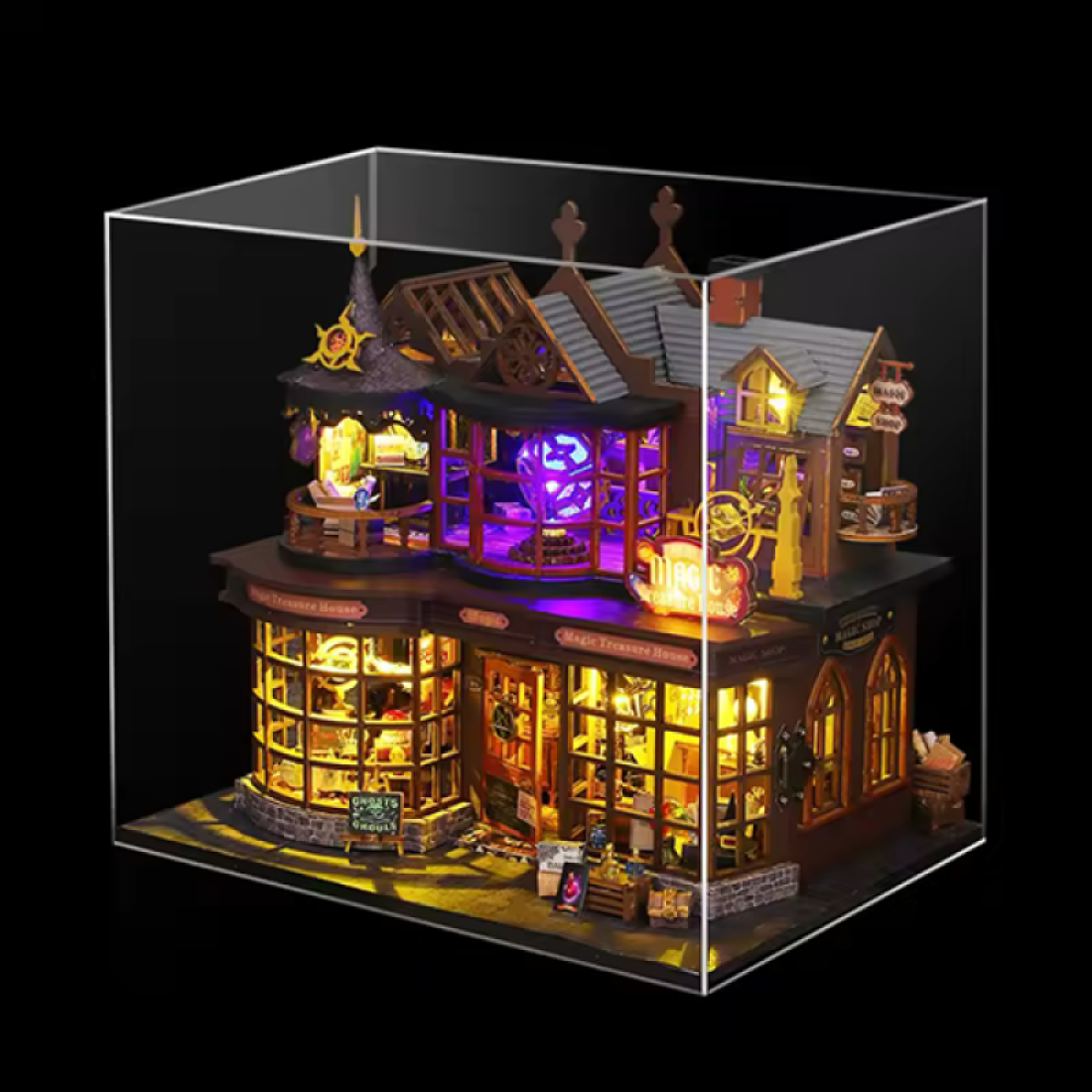 3D Румбокс Чарівний будинок зі скарбами DIY Dollhouse + Пилозахисний купол - Pobut