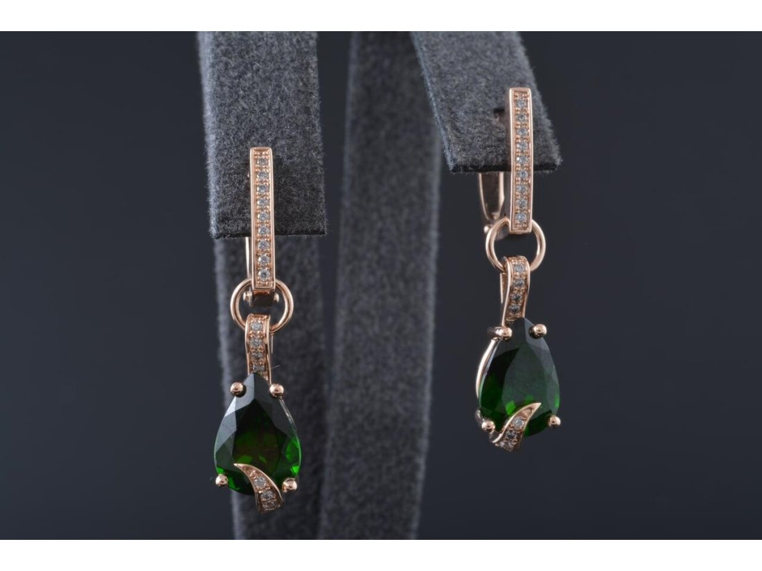 Сережки "Крапельки" - Фото2 Сережки "Крапельки" - Багира