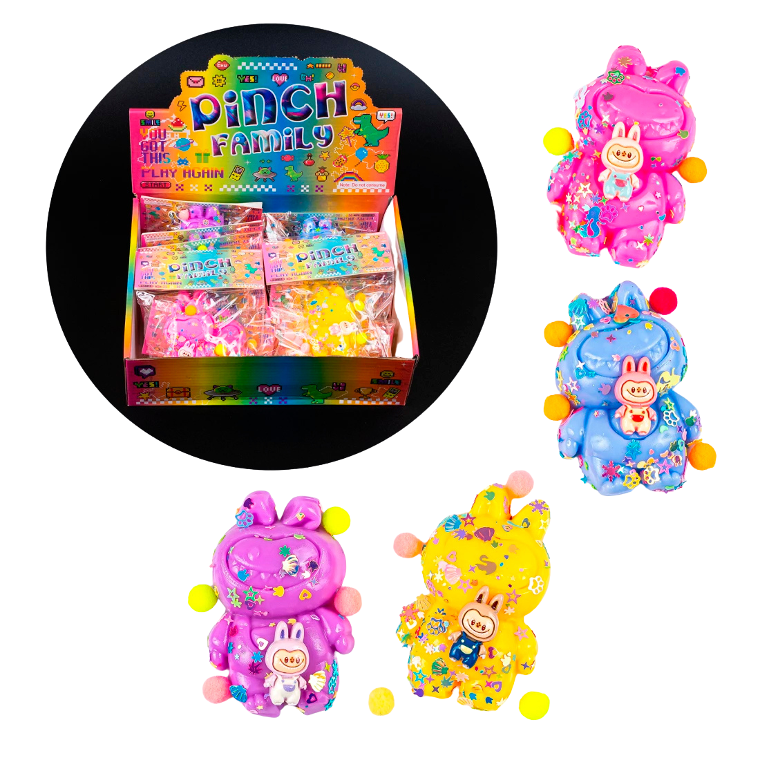 Антистреси чудики 7,5 см, 55 г