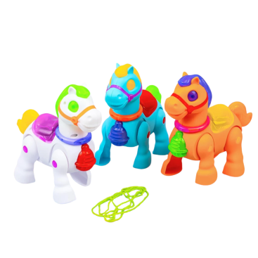 Конячка ходилка пластикова світиться - Купити