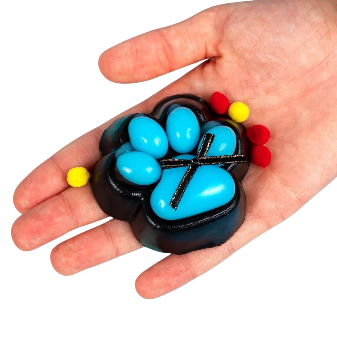 Антистрес лапка з Бантиком 7 см - Pobut