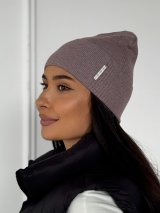 Універсальна шапка для осені та зими INNOE 950251-1 Капучино