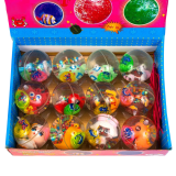 Сяючі м'ячики на резинці Мікс 6,5 см