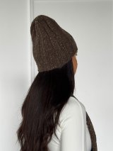 Жіночий демісезонний комплект — шапка та шарф INNOE 950504-1 Кавовий