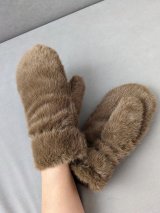 Утеплені хутряні рукавиці для зими INNOE 85005-4 Коричневий