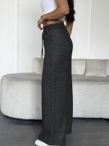 Жіночі теплі штани вільного крою з турецької тринитки INNOE 300031-2 Чорний - Купити