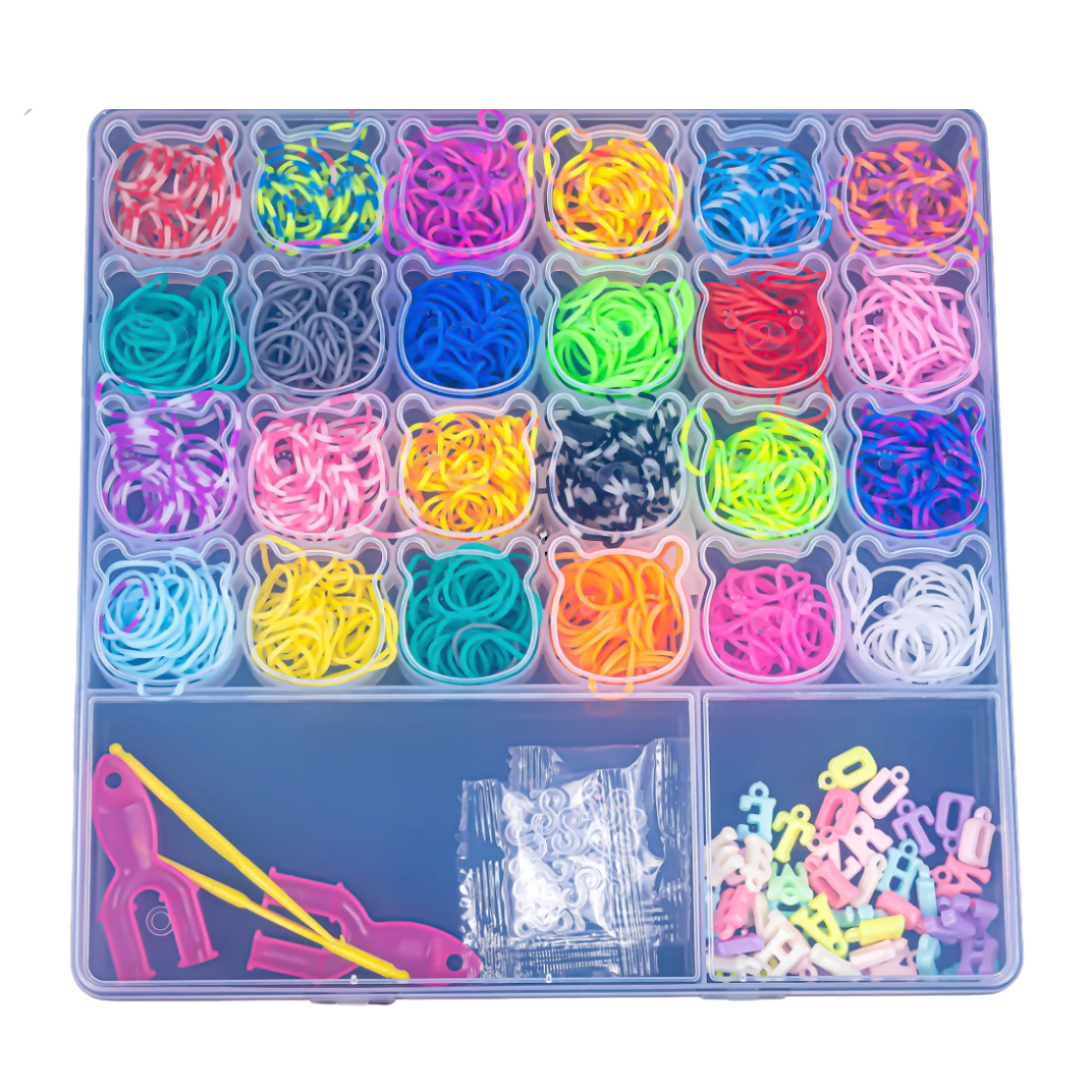 Набір гумок для плетіння Неон 22 см - Pobut