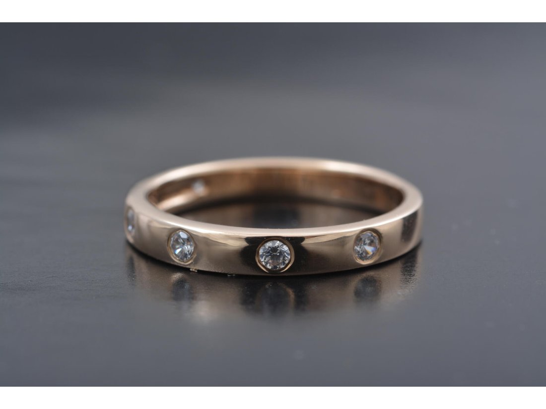 Каблучка з камінням під обручку - Багира