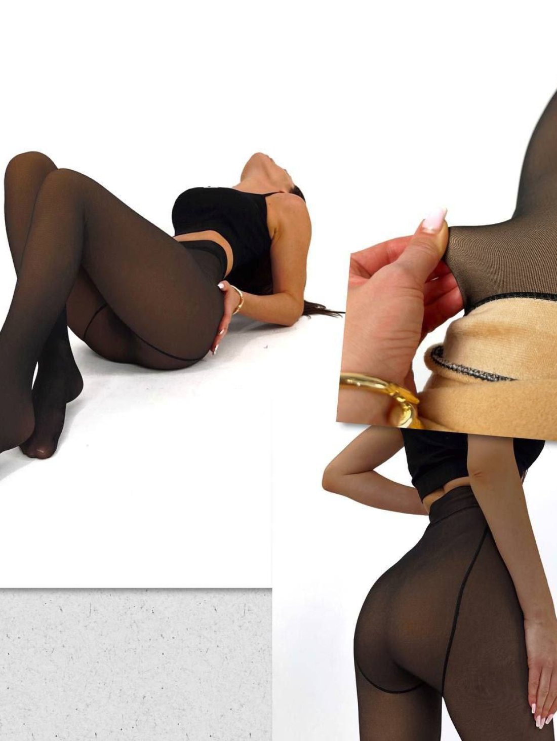 Жіночі зимові термоколготки на хутрі 300036-1