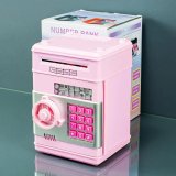 Дитячий Сейф скарбничка з кодовим замком Рожевий - Pobut