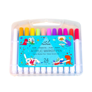Акриловий набір маркерів для розфарбовування 24 кольори - Купити