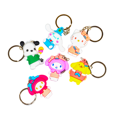 Брелоки гумові Веселка 10 см - Купити