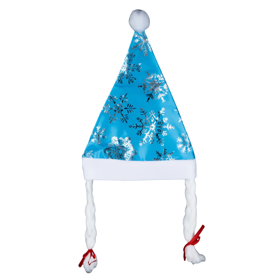 Новорічна шапка з кісками блакитна 62 см