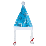 Новорічна шапка з кісками блакитна 62 см