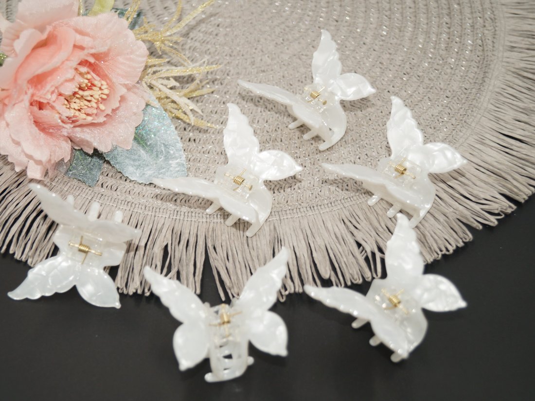 Краби для волосся. Французький пластик. 4.5 см.