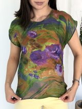 Елегантна шифонова блуза casual INNOE 55008-25 Зелений - Innoe