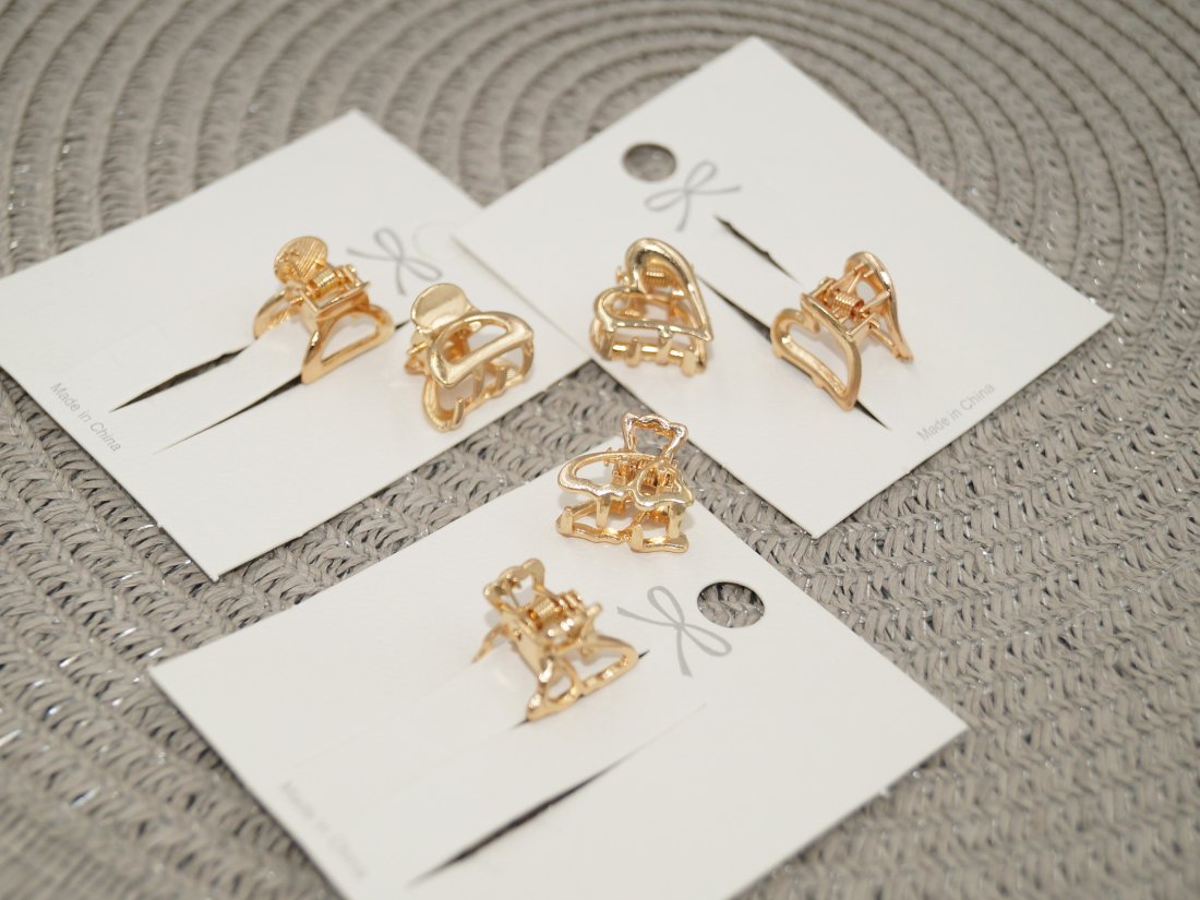 Металеві краби для волосся. 1.5 см.