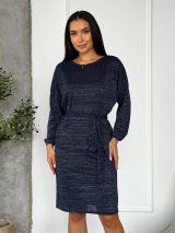 Святкова сукня з люрексом &quot;Shine&quot; INNOE 270588-1Темно-синій - Innoe