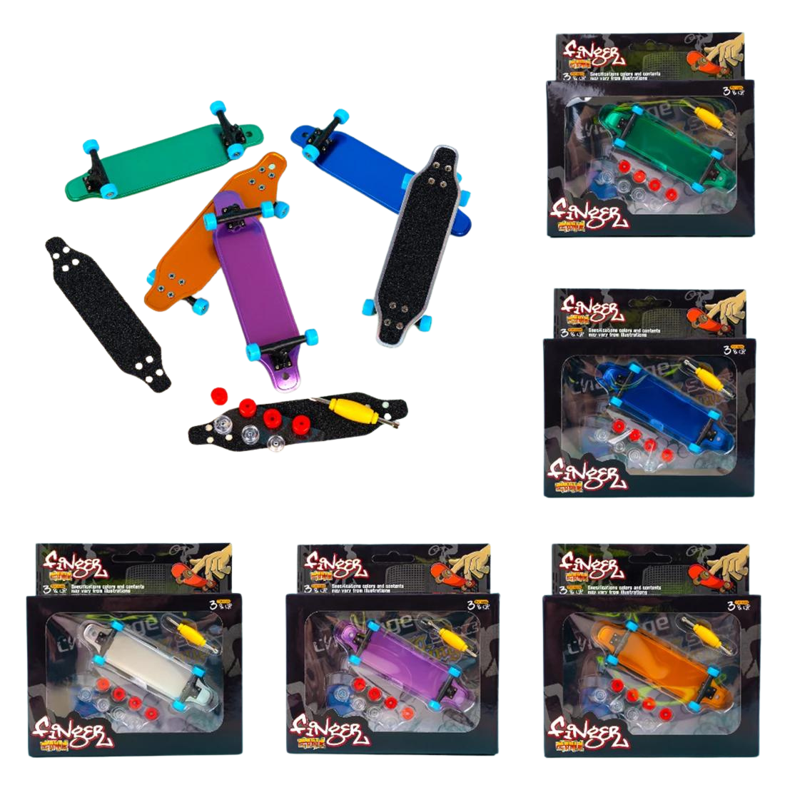 Пальчиковий скейт метал та аксесуари Форт 9,5 см