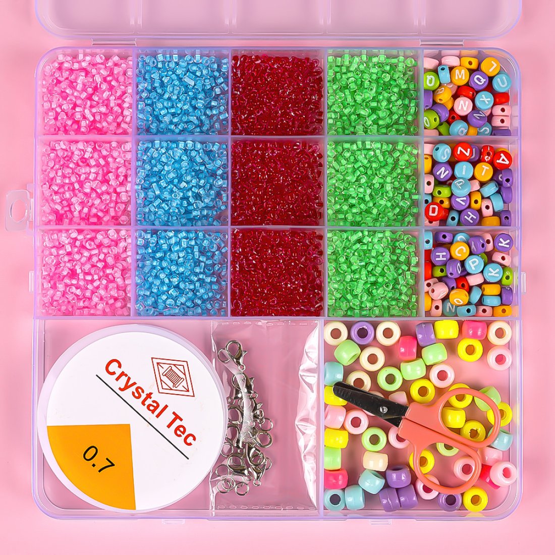 Набір бісеру для плетіння браслетів Квітка 17 см