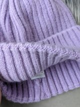 Стильна жіноча шапка рельєфної в'язки INNOE 950868-1 Лавандовий