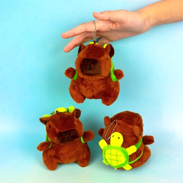 М'яка іграшка-брелок Капібара 10 см - Купити