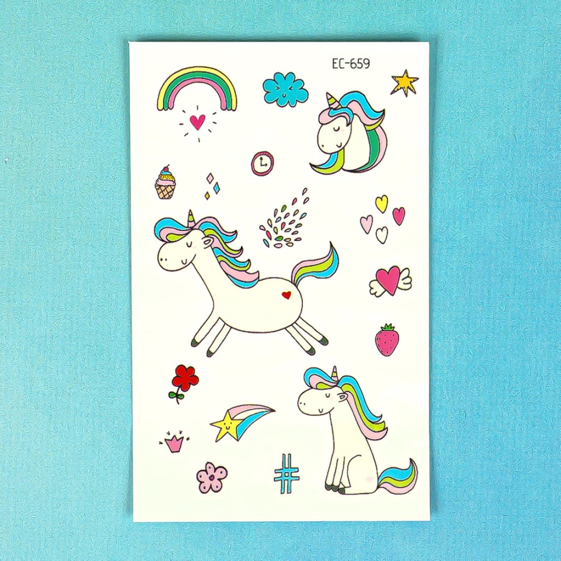 Дитячі перекладні татуювання Єдинороги EC-659