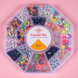 Набір бісеру для плетіння браслетів Восьмикутник 18 см - Pobut