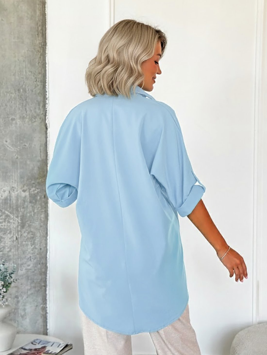 Туніка з вишивкою INNOE 230166-2 Блакитний - Купити