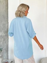 Туніка з вишивкою INNOE 230166-2 Блакитний - Купити