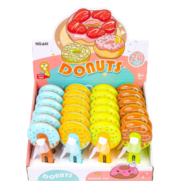 Ручний дитячий вентилятор Donuts 15 см - Купити