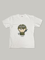 Чоловіча футболка, біла з принтом аватара Military Hopper 808 - Купити