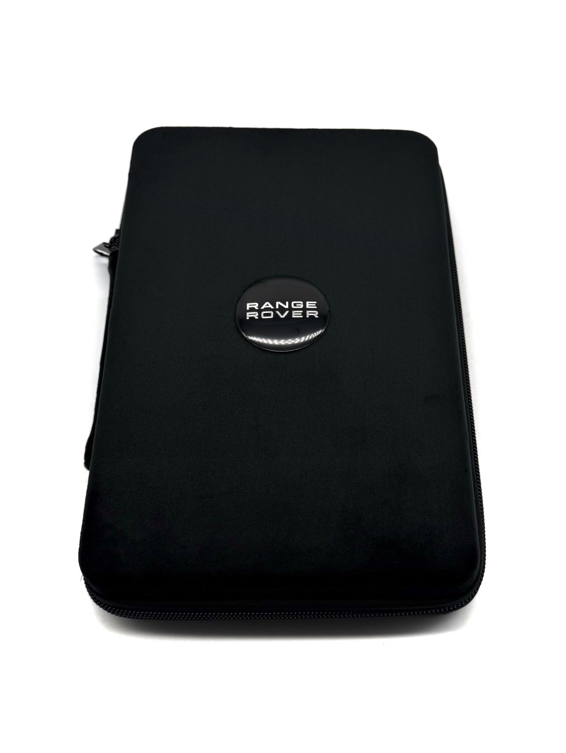Подарунковий бокс з відкритими капчиками та мішечком з оригінальним авто-значком Range Rover