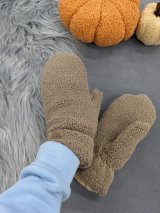 Зимові рукавиці з плюшевої тканини INNOE 85005-3 Тауп