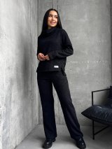 М’який жіночий костюм з ангорою INNOE 210366-2 Чорний