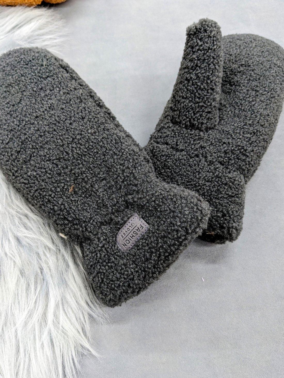 Затишні плюшеві рукавиці — тепло, яке хочеться носити INNOE 85005-3 Чорний