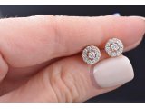 Сережки на закрутках із діамантами - Купити